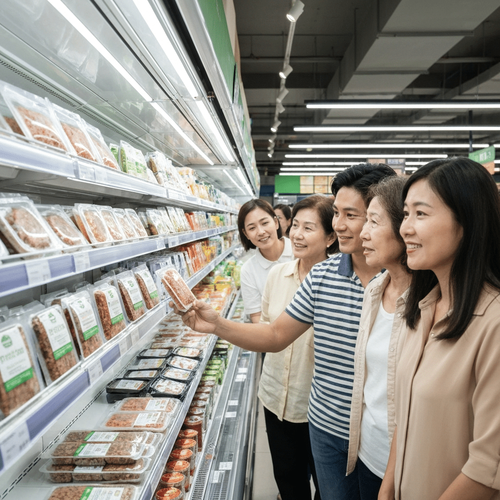 เนื้อพิมพ์ 3 มิติ วางขายแล้ว! นวัตกรรมอาหารแห่งอนาคต - 3d-printed-meat-thailand-supermarket