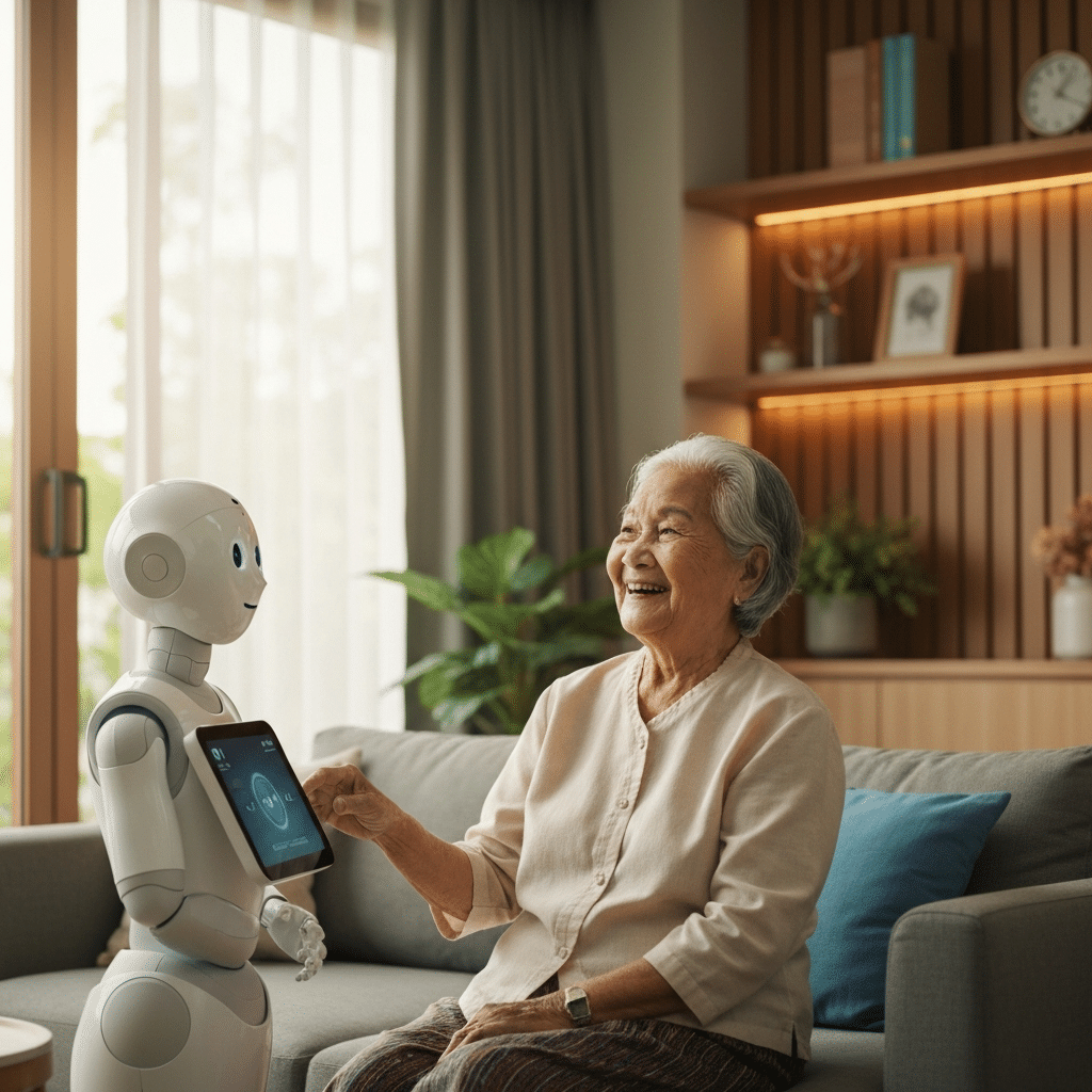 เกษียณด้วย AI สังคมสูงวัยไทยในยุคดิจิทัล 2026 - ai-for-elderly-care-thailand