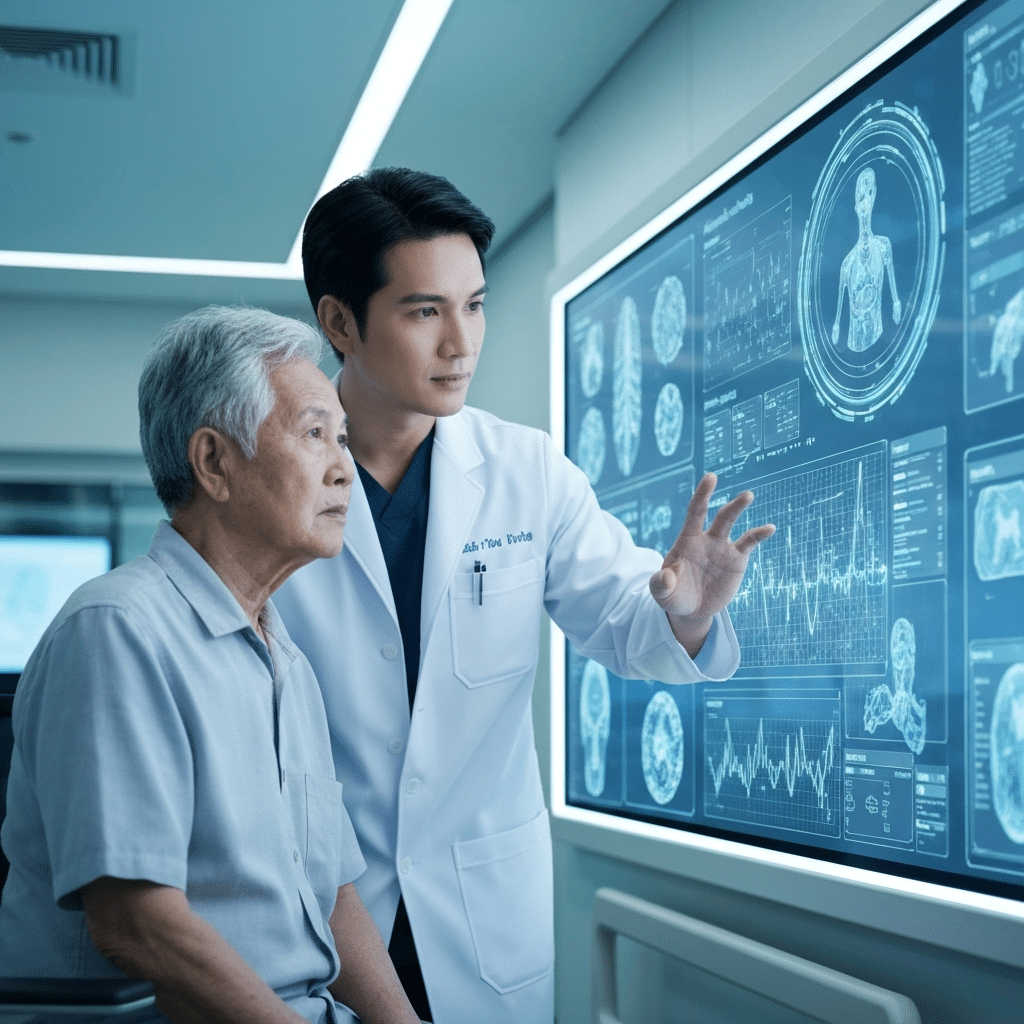 AI วินิจฉัยโรคแม่นยำกว่าหมอ? อนาคตสุขภาพคนไทย - ai-health-diagnosis-thailand-future