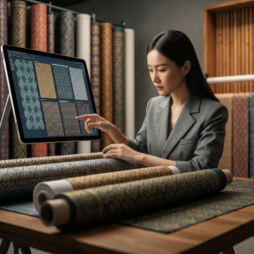 AI x ผ้าไทย: ดีไซเนอร์รุ่นใหม่ใช้ AI สร้างลายผ้าเทรนด์ 2026 - ai-thai-textile-fashion-trend-2026
