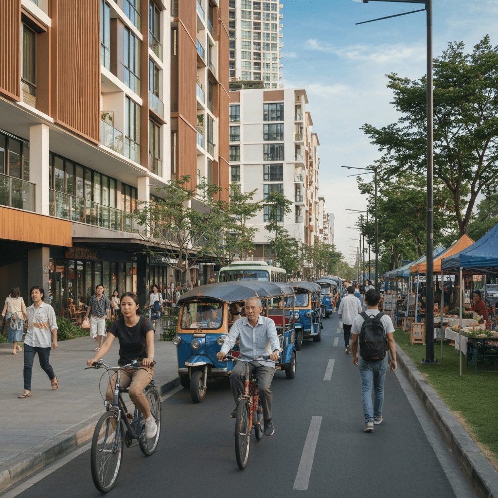 ผังเมืองใหม่ 'กรุงเทพฯ 15 นาที' พลิกชีวิตคนเมืองจริงหรือ? - bangkok-15-minute-city-lifestyle