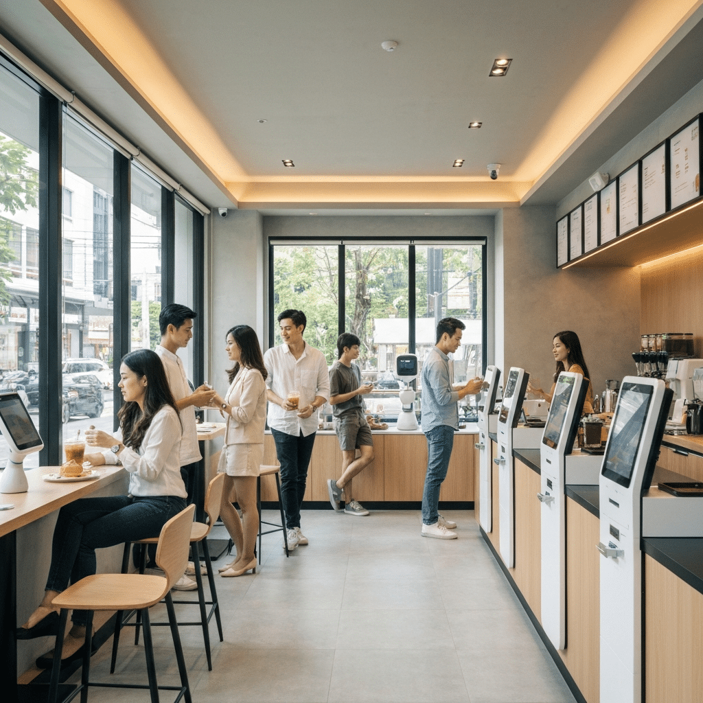คาเฟ่ AI ไร้พนักงาน โมเดลธุรกิจใหม่ไม่ต้องง้อคน? - ai-cafe-no-staff-business-model