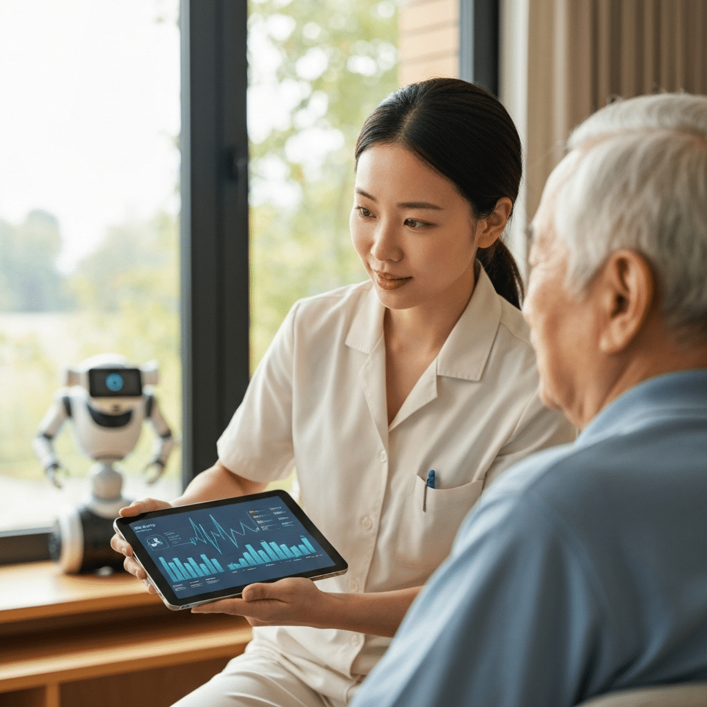 ทักษะ AI ดูแลผู้สูงวัย: อาชีพใหม่รายได้ดีปี 2026 - ai-elderly-care-skills-2026