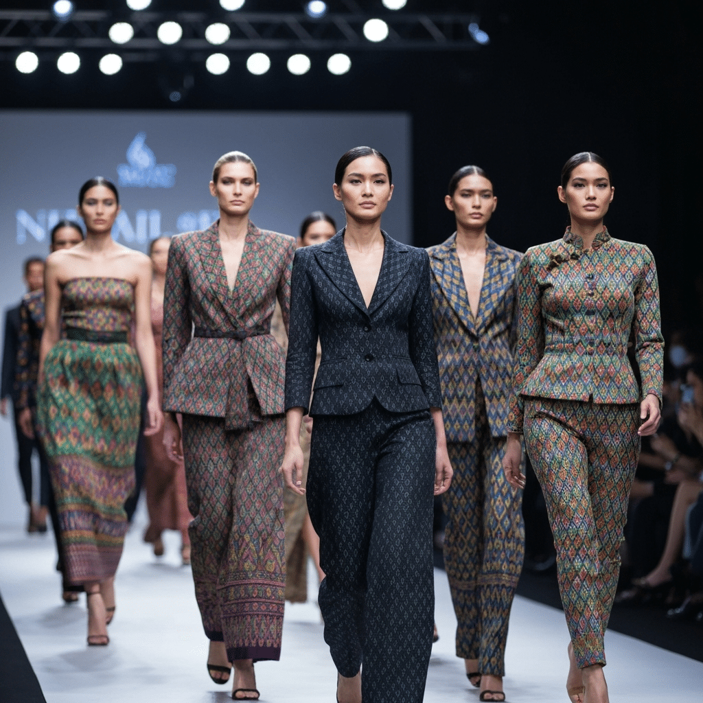 AI สร้างลายไทยสู่รันเวย์แฟชั่นโลก - ai-thai-pattern-fashion-runway