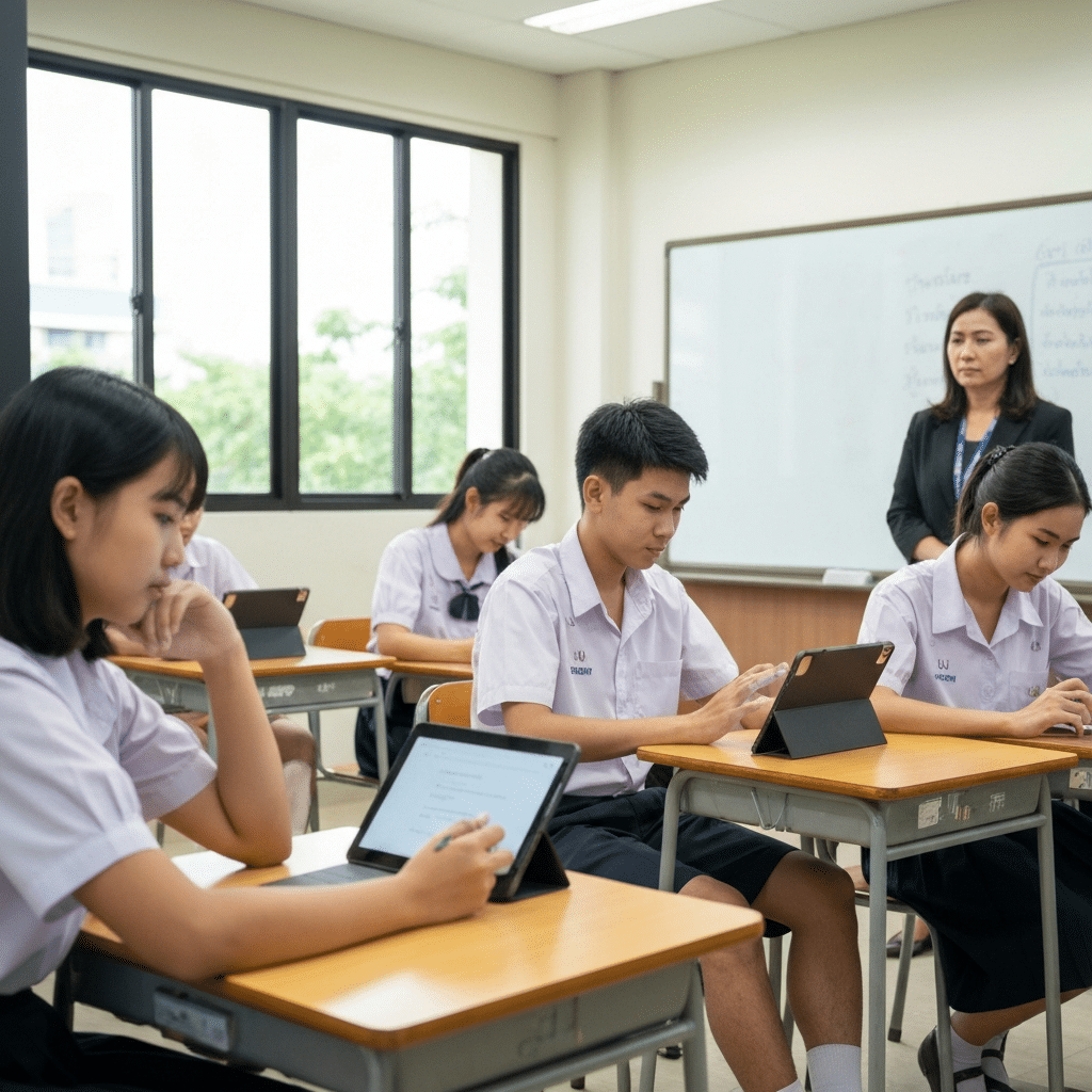 AI ติวเตอร์ในโรงเรียนไทย อนาคตหรือจุดจบครู? - ai-tutors-thai-schools-future