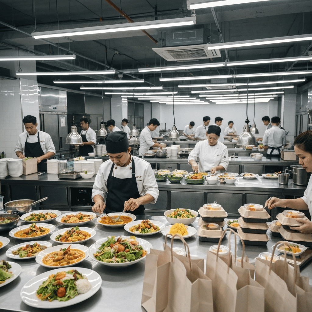 ครัวกลางอากาศ กลยุทธ์ Cloud Kitchen รับสงกรานต์ 2569 - cloud-kitchen-songkran-strategy-2026