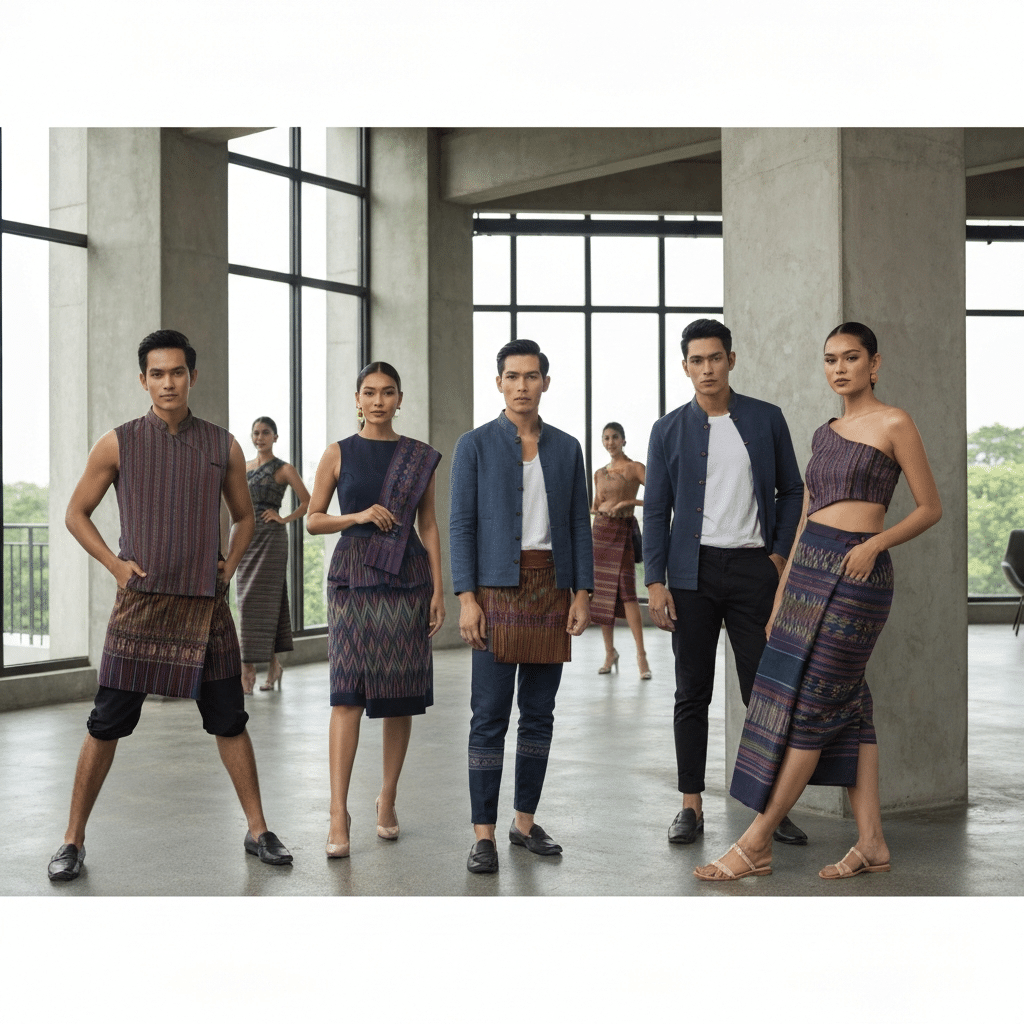 ผ้าทอเจนใหม่: แฟชั่นล้านนาร่วมสมัยครองรันเวย์ - neo-lanna-fashion-trend