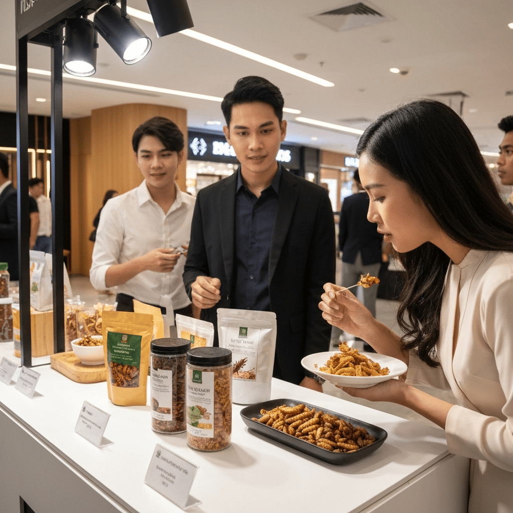 แมลงทอดขึ้นห้าง! เจาะเทรนด์โปรตีนอนาคตทำเงิน - thai-insect-protein-future-food