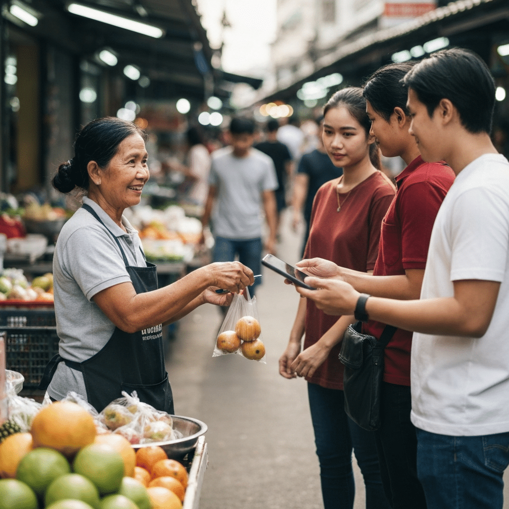 เงินบาทดิจิทัล 2.0 เขย่าร้านค้าข้างทาง รับมืออย่างไร? - digital-baht-street-food-impact
