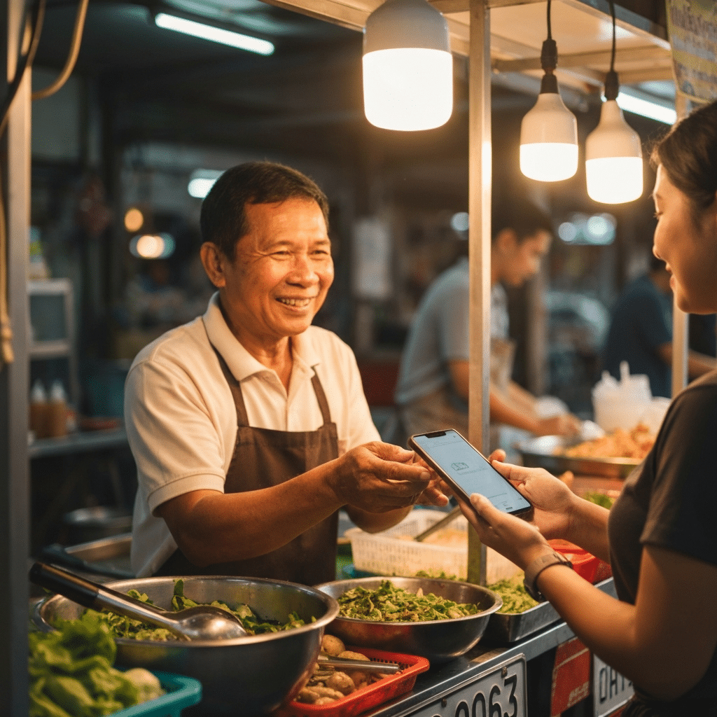 เงินบาทดิจิทัล 2.0: สแกนจ่ายร้านข้างทาง ต้องรู้อะไร? - digital-baht-street-food-payment