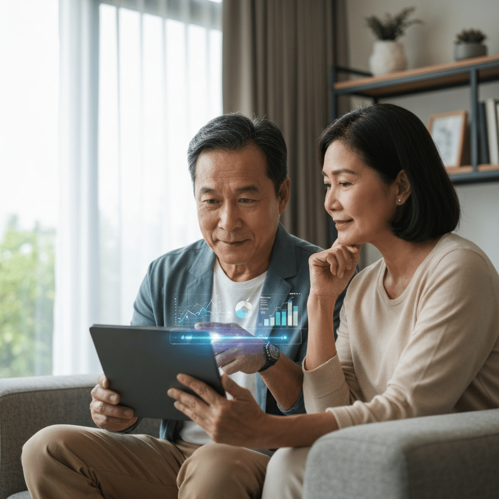AI คำนวณเงินเกษียณ วางแผนชีวิตหลังทำงานรับสังคมสูงวัย - ai-retirement-planning-thailand
