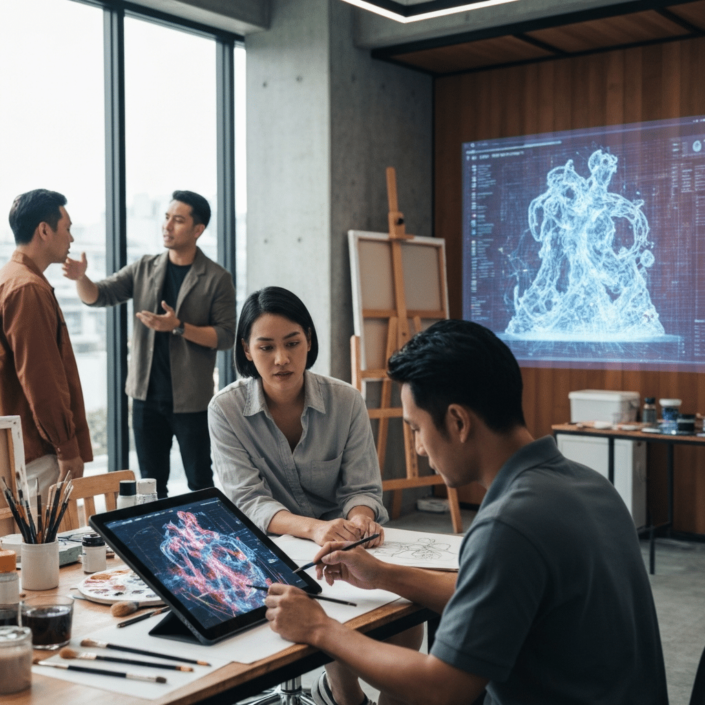 AI ครองเมืองศิลป์? NFT 2.0 โอกาสใหม่ศิลปินไทย - thai-artists-nft-creative-ai